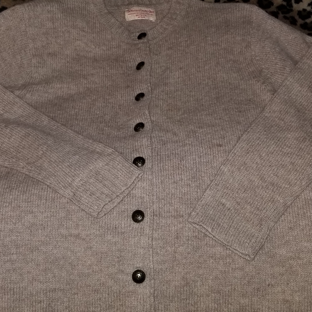 Vermont country store button down wool sweater